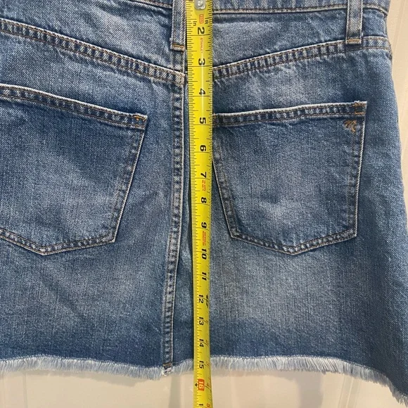 Madewell Rigid Denim A-line skirt - Picture 7 of 10
